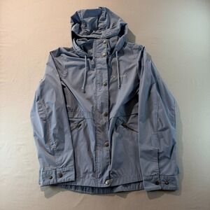 Columbia Women's Hooded Jacket Size S Blue Lightweight Outdoor Rain Shell